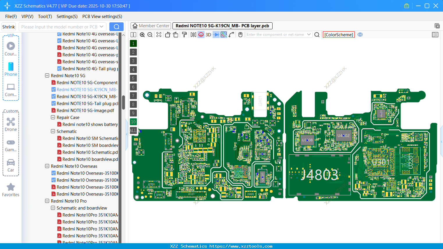 Xiaomi Redmi NOTE10 5G-K19CN_MB- PCB Layer